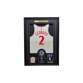 收藏系列 小卡伦纳德 快船队2号 白色球迷版 亲笔签名球衣