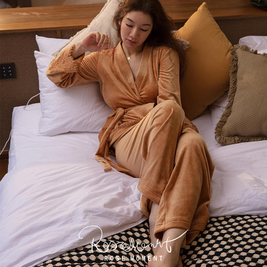 如云朵般松软舒适的长袖长裤立绒套装 T250602 商品图4