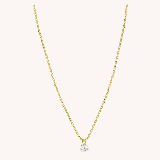 北京仓｜MYA-BAY-WHITE CRYSTAL HEART-爱心 水晶 吊坠 项链［比利时设计师］ 商品图0