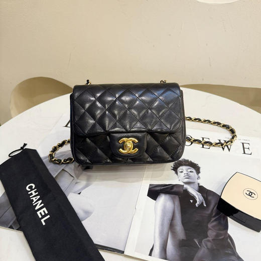 CHANEL 羊皮 黑金 方胖子 商品图0