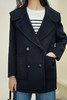 臣禾【海军领大衣】双排扣一手长大翻领呢大衣外套	JZ254080275 商品缩略图4