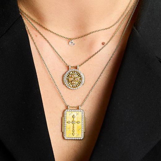 北京仓｜MYA-BAY-WHITE CRYSTAL HEART-爱心 水晶 吊坠 项链［比利时设计师］ 商品图1