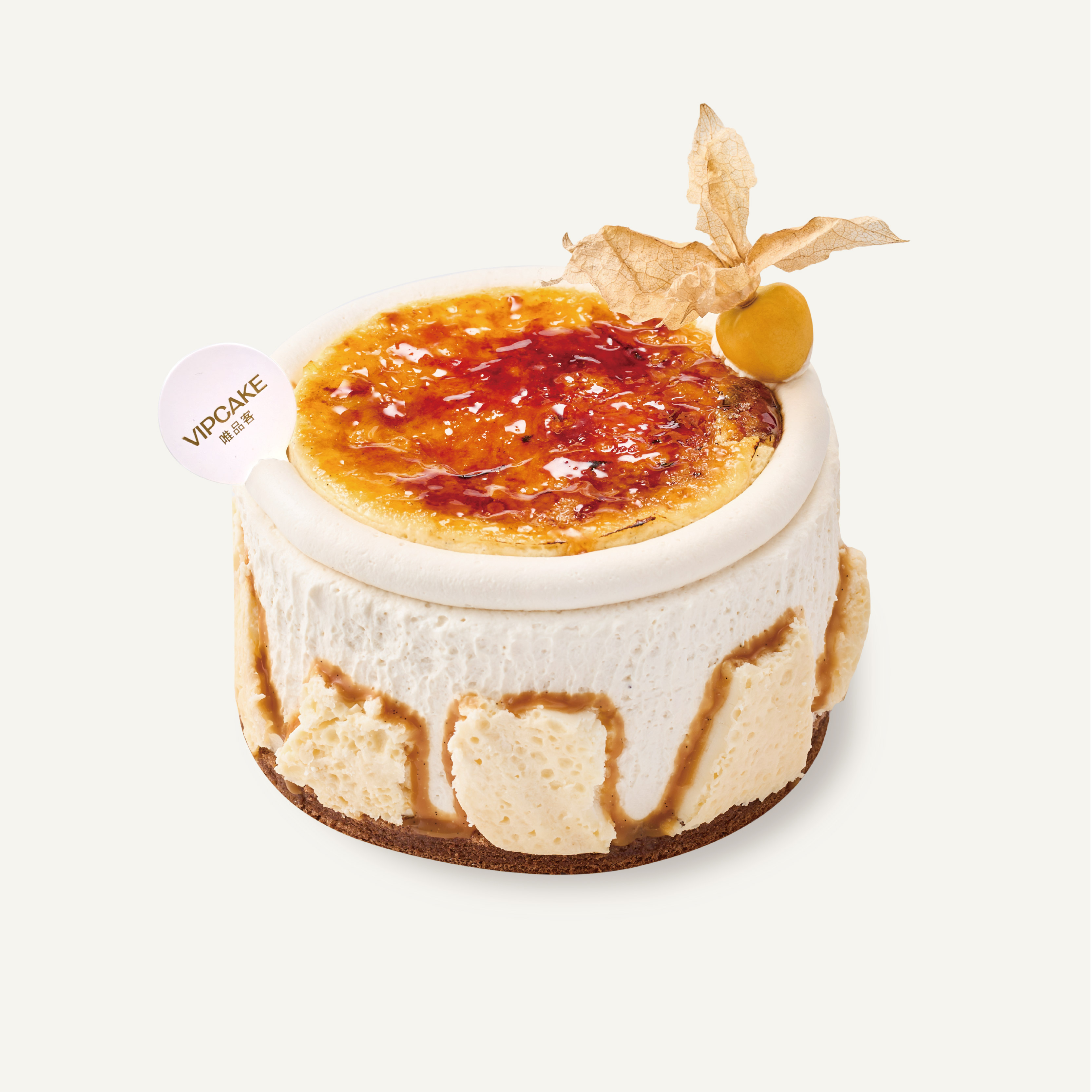 烤布蕾奶皮子蛋糕