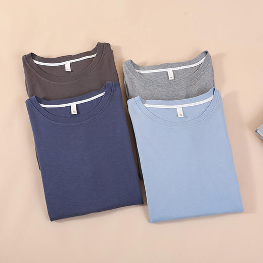 【换季出清】自然醒星合情侣长袖单衣100%棉家居服男女款单睡衣QH 商品图1