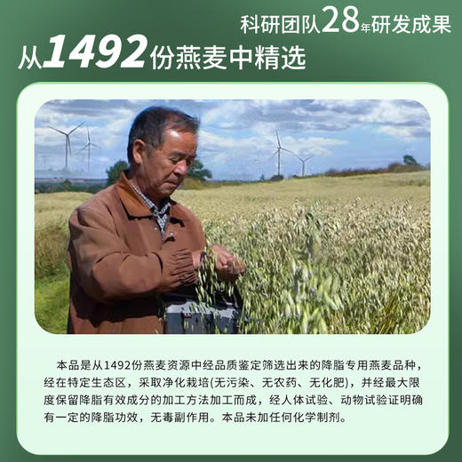 【世壮保健燕麦片】农科院权威研发，纯净配方无添加，低卡饱腹降糖降脂，冲泡即食，25g*16袋*5盒，福利价169元！（2.11-2.24停发） 商品图7