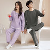 【换季出清】自然醒朝夕情侣家居服100%棉长袖长裤套头睡衣QH 商品缩略图4