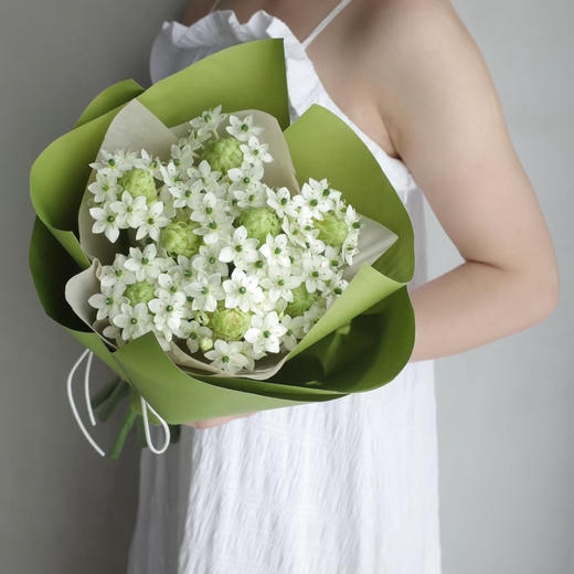 【同城配送】【天鹅绒 草花】鲜花10枝「清新小白花·灵动摇曳」 商品图0