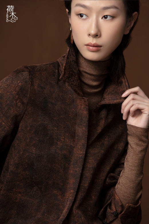 荷木HEMU丨栗色-长外套 商品图2