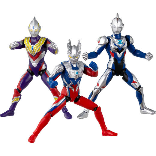 万代 Bandai 奥特炫动人偶套装泽塔赛罗特利迦奥特曼 商品图0