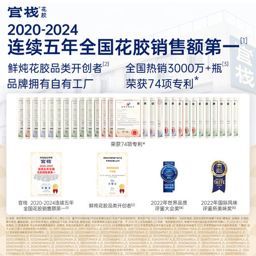 【门店专属】官栈 金蝶花胶致爱繁花礼盒 胶原花胶天然小分子胶原蛋白滋补 商品图5