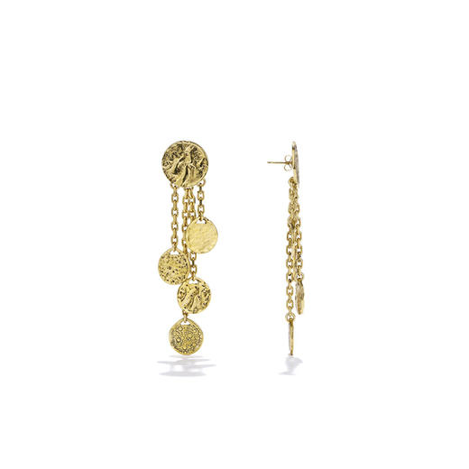 北京仓｜Goossens Paris-CELESTE-天体 金色 硬币 吊坠 耳环［法国设计师］ 商品图1