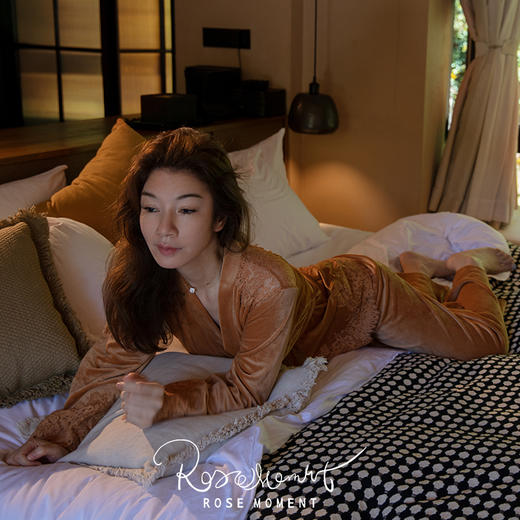 如云朵般松软舒适的长袖长裤立绒套装 T250602 商品图3