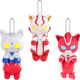 万代Bandai  被揪住的奥特曼猫猫挂件系列