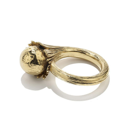 北京仓｜Goossens Paris-CELESTE-天体 金色 纹理 戒指［法国设计师］ 商品图1