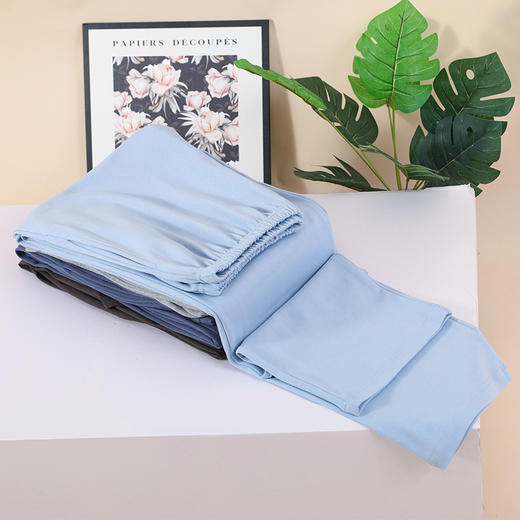 自然醒栖心情侣男女单裤100%棉居家睡裤QH 商品图12