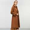 EITIE爱特爱冬季新款气质翻领通勤收腰显瘦卡色毛呢大衣8014729 商品缩略图2