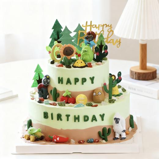 植物大战僵尸 双层蛋糕 商品图0