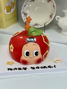 红苹果星星人蛋糕（修改昵称下单备注好哦）