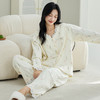 【换季出清】自然醒甜憩女士家居服100%棉长袖长裤圆领开衫睡衣QH 商品缩略图11
