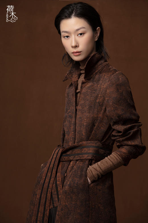 荷木HEMU丨栗色-长外套 商品图1