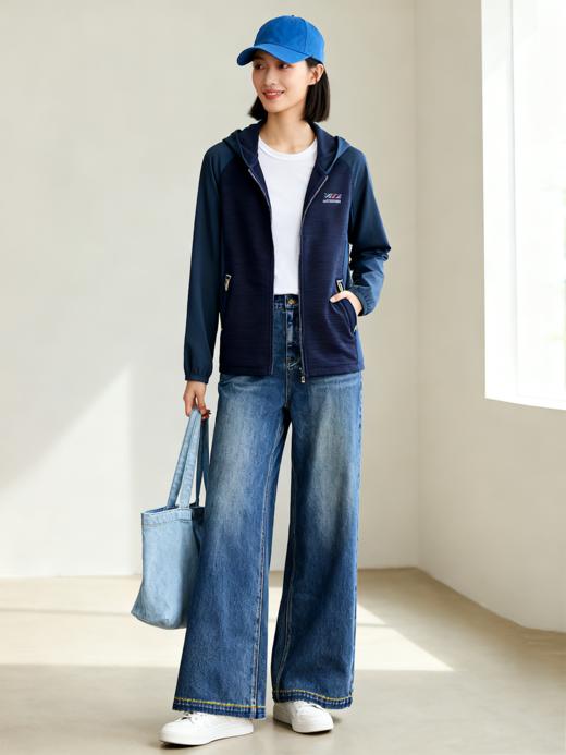 臣禾	【小蛮腰抓绒衣】拼接连帽保暖休闲外套	JZ253011475 商品图3