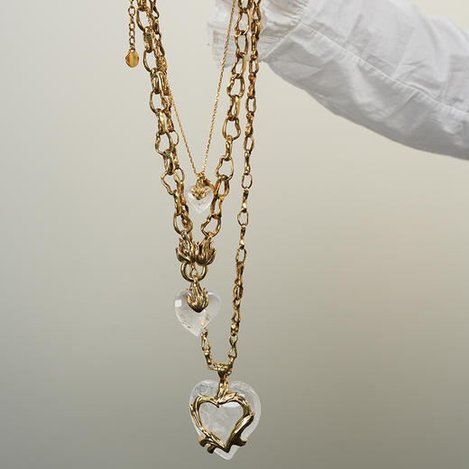 北京仓｜Goossens Paris-COEUR PRECIEUX-爱心 大号 项链［法国设计师］ 商品图4