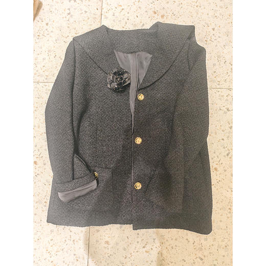 【特价不退不换】【预售7天】良木礼海军领外套（D25102538） 商品图0