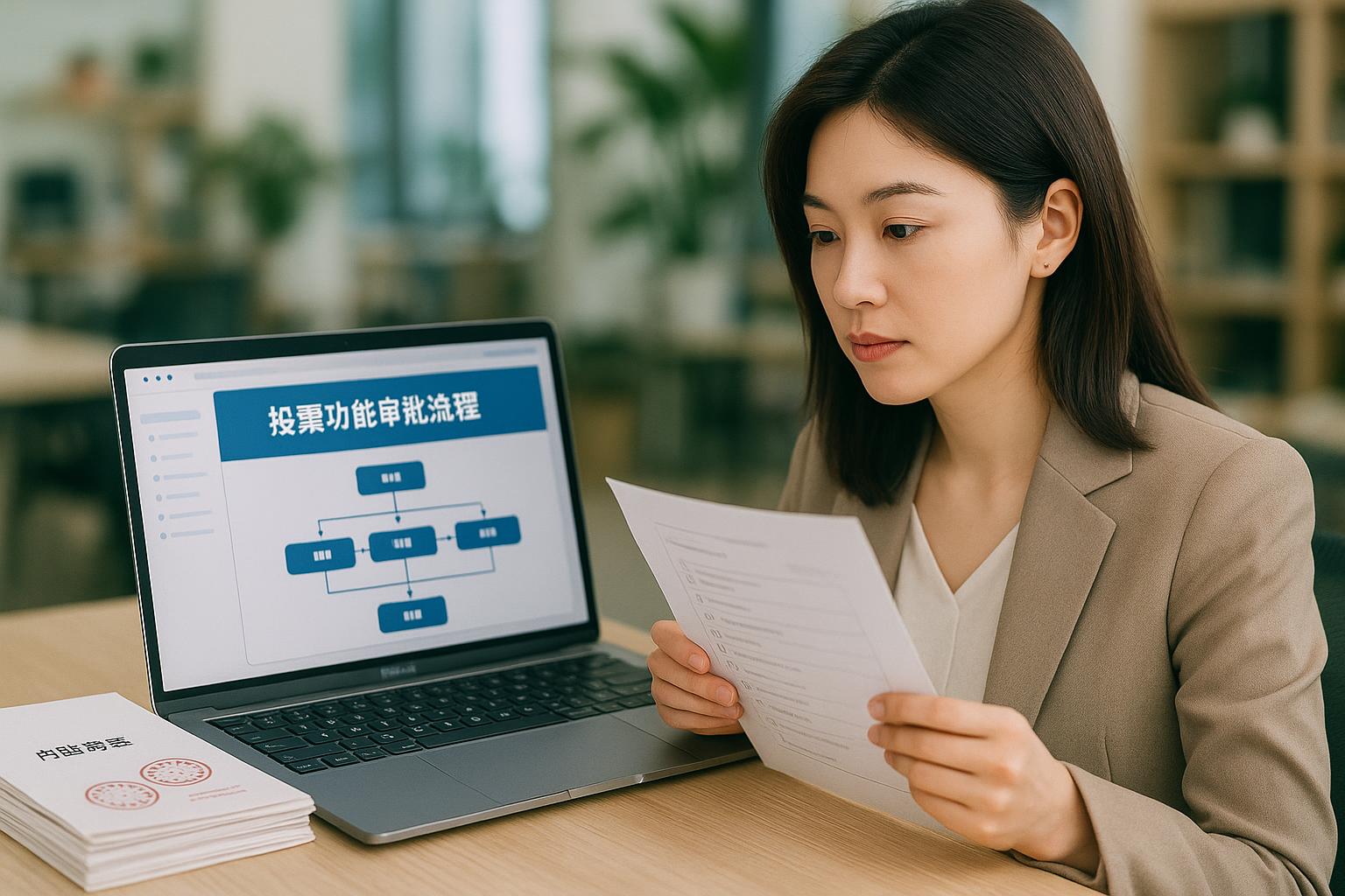 投票功能由哪部门负责审批？