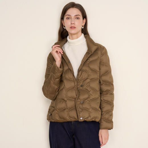 同款下架-EITIE爱特爱泡轻盈感立领保暖时尚百搭短款羽绒服D2511901 商品图8