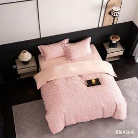 【武汉】汉棉生态磨毛全棉四件套被套：200*230cm,床单245*250cm,枕套2个：48*74cm