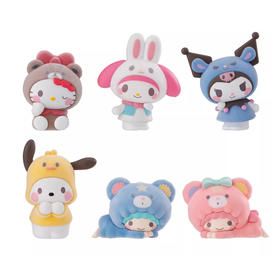 万代 三丽鸥家族变装系列模型玩具随机发1款