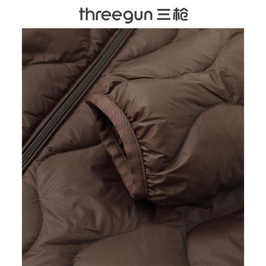 Threegun三枪 羽绒圆领拉链女士外套-T80058A01 商品图7