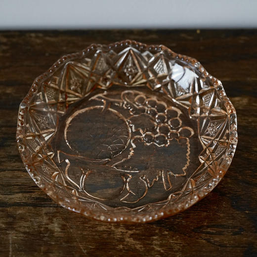 【苏州】日本中古浮雕水果玻璃碟 X1297 商品图2