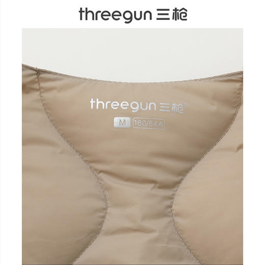 Threegun三枪 羽绒圆领拉链女士外套-T80058A01 商品图11