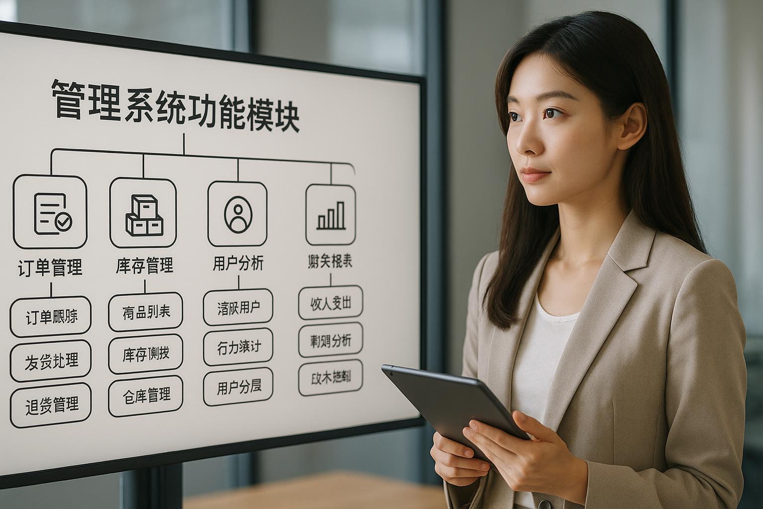 管理系统基础功能模块怎么划分？