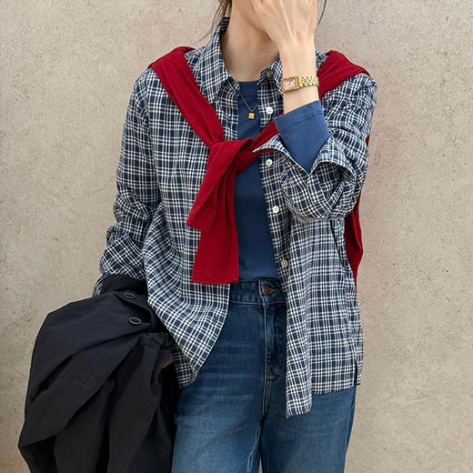 【部分现货】良木礼格子衬衫（Q2591814） 商品图0