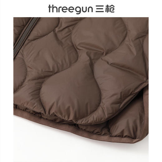 Threegun三枪 羽绒圆领拉链女士外套-T80058A01 商品图6