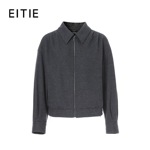 EITIE爱特爱宽松休闲夹克经典保暖羊毛短外套8403106 商品图6