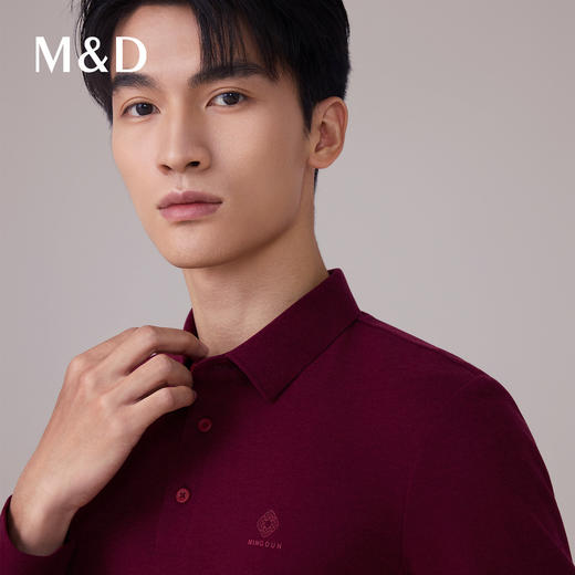 【名盾】长袖POLO衫MYCB11752B 商品图2