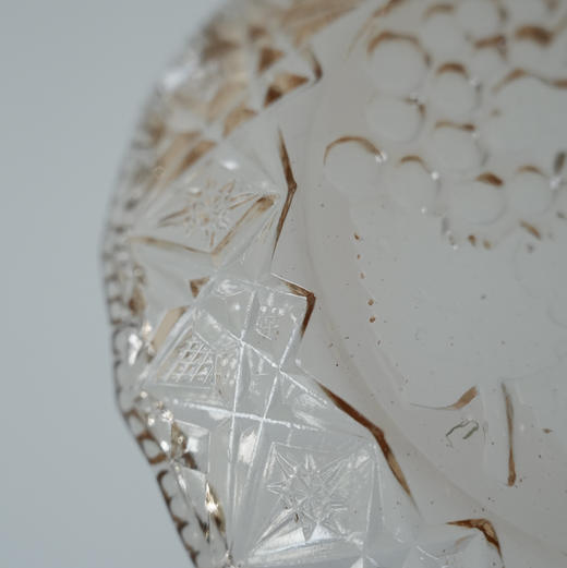 【苏州】日本中古浮雕水果玻璃碟 X1297 商品图5