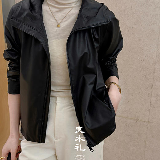 【部分现货】良木礼绵羊皮连帽外套（Q8146） 商品图5
