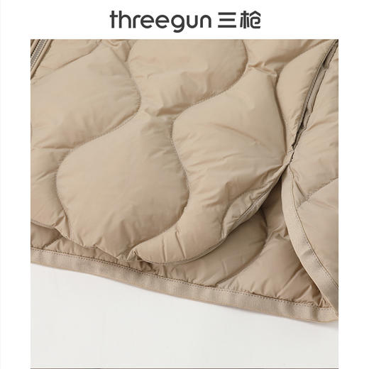 Threegun三枪 羽绒圆领拉链女士外套-T80058A01 商品图13