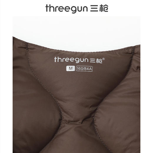 Threegun三枪 羽绒圆领拉链女士外套-T80058A01 商品图4