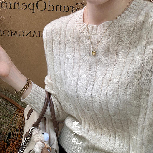 【预售7天】良木礼山羊绒圆领上衣（Q2584860） 商品图3