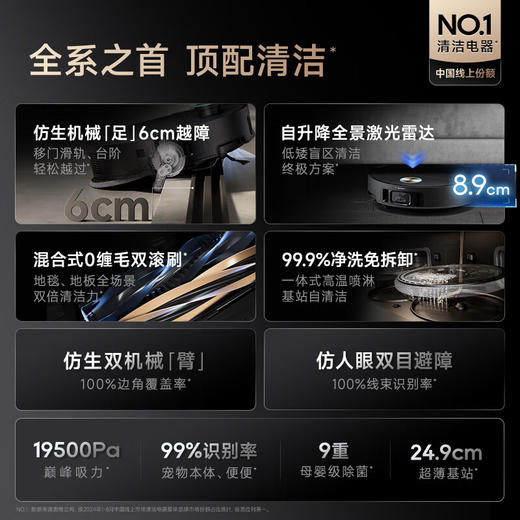 追觅X50Pro水箱/上下水 超薄躺平0缠毛0水渍 商品图1