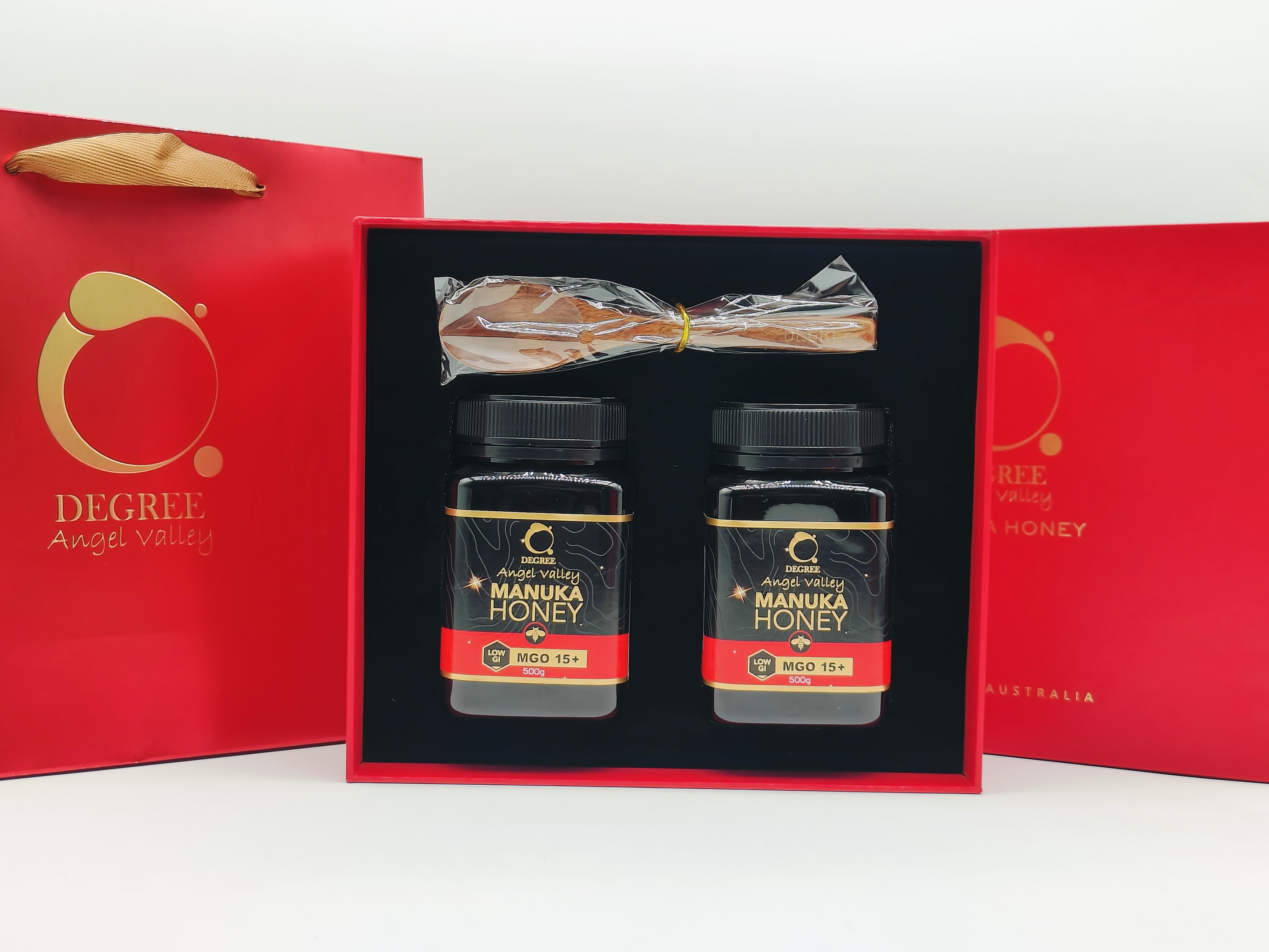 澳洲进口帝格瑞天使谷麦卢卡蜂蜜 MGO15+双瓶500g礼盒装