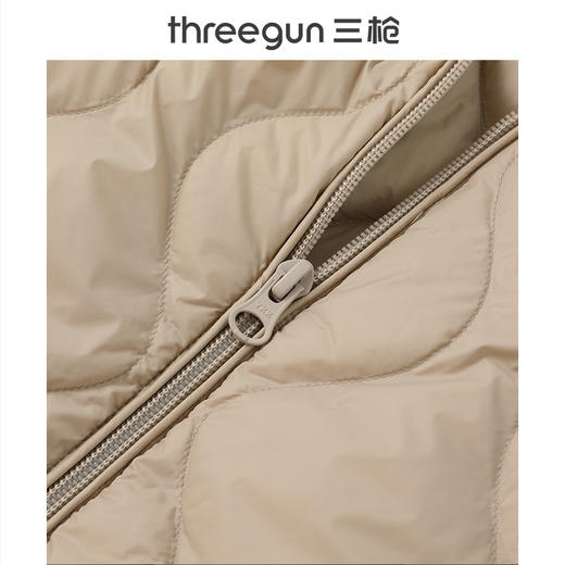 Threegun三枪 羽绒圆领拉链女士外套-T80058A01 商品图12