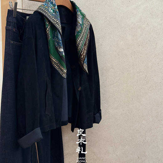 良木礼山羊闭绒皮衣（腰带）（Q8133） 商品图4