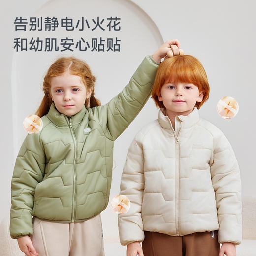 【2025秋冬新品】 ibaby×outlast太空科技恒温太空气凝胶素色立领棉服 商品图4