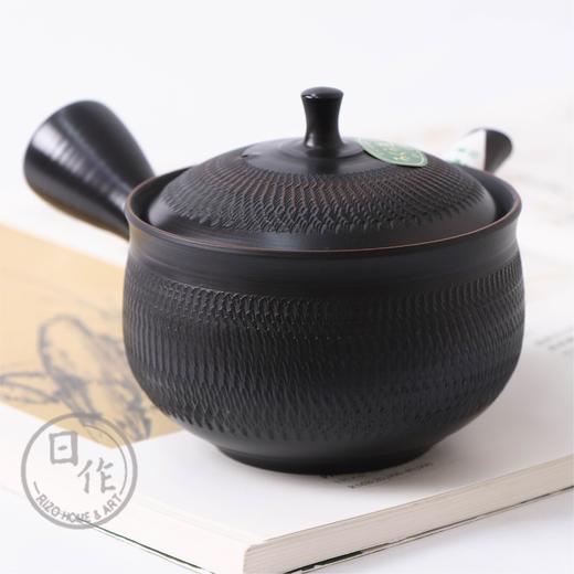 日本进口常滑烧富士山樱花名家侧把单个纯手工茶壶290cc(玉光作)硕果葡萄茶壶290ml（昭萠作） 商品图4